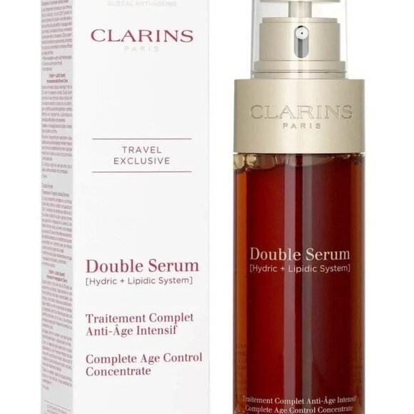 New Clarins Double Serum Hydric + Lipidic System 3.3 oz / 100ml – New Sealed NEW - Picture 1 of 3